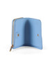 AZZURRO | Portafoglio porta carte effetto saffiano