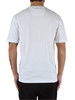 BIANCO | T-shirt in cotone con stampa logo a rilievo