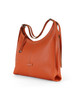 ARANCIONE | Borsa a spalla in pelle martellata NORMA