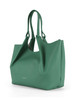 VERDE | Borsa a spalla in pelle martellata DUA Large