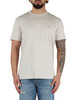 BEIGE | T-shirt in cotone con ricamo logo frontale