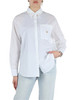BIANCO | Camicia relaxed fit in popeline di cotone