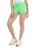 VERDE | Pantaloncini in velluto TAMIA con logo in strass VERDE | Pantaloncini in velluto TAMIA con logo in strass