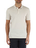 CREMA | Polo in cotone piquet con ricamo logo frontale