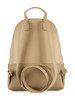 BEIGE | Zaino in ecopelle con scritta logo frontale