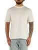 BIANCO | T-shirt in cotone con stampa logo posteriore