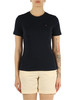 BLU SCURO | T-shirt slim fit in cotone con ricamo logo frontale BLU SCURO | T-shirt slim fit in cotone con ricamo logo frontale