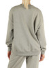 GRIGIO | Felpa relaxed fit in cotone garzato con stampa logo