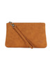 CUOIO | Pochette in ecosuede con logo impresso