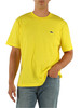 GIALLO | T-shirt Classic Fit in cotone con patch logo