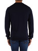 BLU SCURO | Maglia girocollo in cotone regular fit