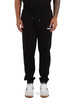 NERO | Pantaloni sportivi in cotone garzato