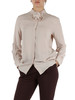 BEIGE | Camicia in crepe de chine di misto seta CABIRIA