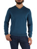 OTTANIO | Maglia collo a V in lana merino e cotone