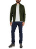 VERDE SCURO | Cardigan con zip in misto lana merino e cashmere