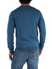 BLU CHIARO | Maglia girocollo in misto lana merino e cashmere
