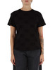 NERO | T-shirt in cotone con stampa logo all over