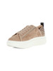 BEIGE | Sneakers in pelle WEMBLEY con strass applicati