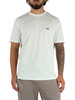 BIANCO | T-shirt in cotone regular fit con ricamo logo