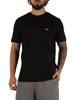 NERO | T-shirt in cotone regular fit con ricamo logo