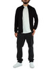 NERO | Cardigan con zip in misto viscosa