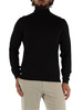 NERO | Maglia collo alto in lana vergine