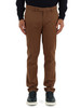 MARRONE CHIARO | Pantalone regular fit in misto cotone