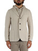 BEIGE | Giacca in lana con pettorina rimovibile