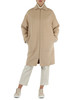 BEIGE | Cappotto in lana con zip