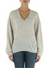 HELLGRAU | V-Ausschnitt Pullover aus Woll- und Viskosemischung