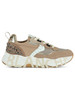 BEIGE | Sneakers in pelle e tessuto CLUB 105 con borchie