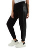 NERO | Pantalone sportivo in misto viscosa con inserti a contrasto