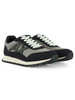 GRIGIO | Sneakers in tessuto ed ecopelle con patch logo