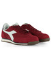 ROSSO SCURO | Sneakers in pelle e tessuto CROSS