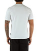 BIANCO | T-shirt in cotone con scritta logo a rilievo
