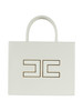 OFF WHITE | Tote-Bag aus Kunstleder mit Frontlogo