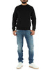 NERO | Felpa girocollo in misto cotone