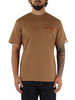 CAMMELLO | T-shirt in cotone con ricamo logo frontale