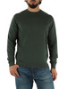 VERDE | Maglia in cotone e cashmere con ricamo logo