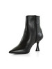 NERO | Stivaletti a punta in pelle con tacco a rocchetto