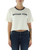 PANNA | T-shirt cropped in cotone con scritta logo PANNA | T-shirt cropped in cotone con scritta logo