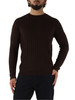 MARRONE | Maglia girocollo in misto lana e lyocell MARRONE | Maglia girocollo in misto lana e lyocell