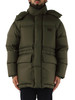 VERDE | Piumino trapuntato con patch logo frontale VERDE | Piumino trapuntato con patch logo frontale