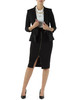 NERO | Gonna longuette con spacco frontale zip NERO | Gonna longuette con spacco frontale zip