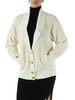 PANNA | Cardigan in ciniglia bouclé con bottoni logo PANNA | Cardigan in ciniglia bouclé con bottoni logo