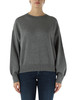 GRIGIO | Maglia in misto viscosa con placca logo GRIGIO | Maglia in misto viscosa con placca logo