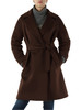MARRONE | WEEKEND: Cappotto in lana vergine CORTE