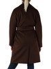 MARRONE | WEEKEND: Cappotto in lana vergine CORTE