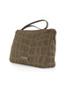 TORTORA | Pochette NORA POUCH in suede motivo cocco TORTORA | Pochette NORA POUCH in suede motivo cocco