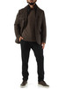 MARRONE | Cappotto corto imbottito INVERN CHECK